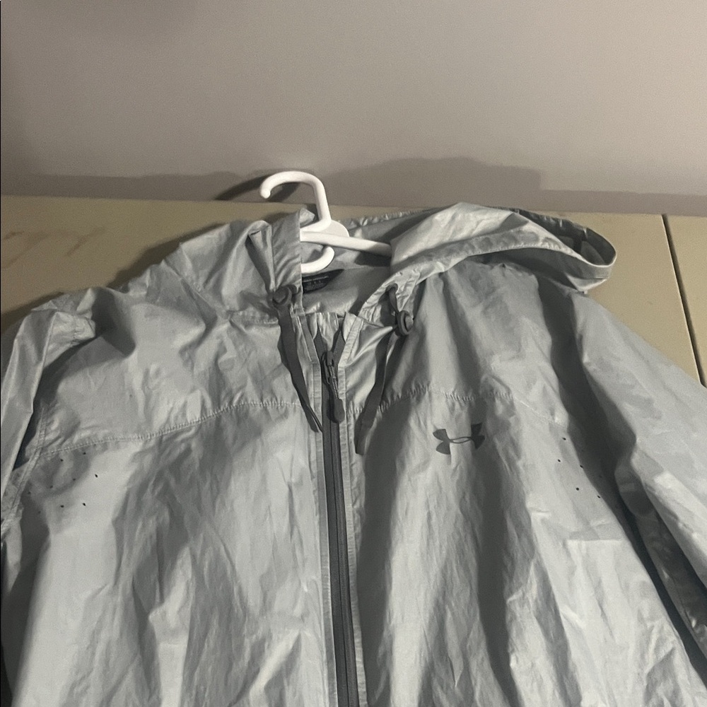 Under Armour Light Gray Hooded Jacket